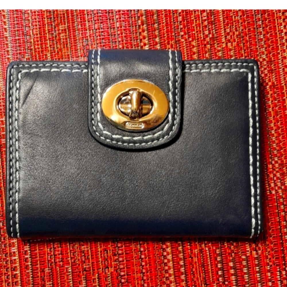 Coach Navy Blue Wallet